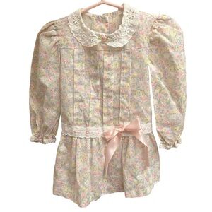 Vintage Evy of California Floral Smock Dress size 24 months